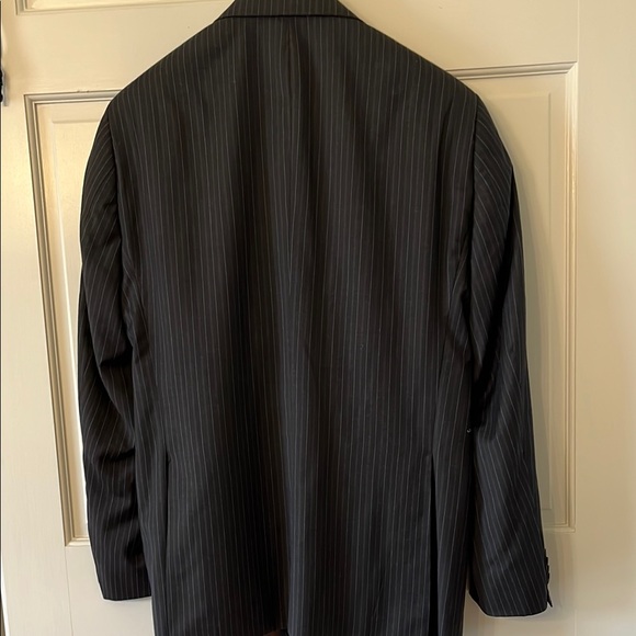 Ben Sherman Black Wool Suit Jacket Windowpane Design - Picture 10 of 16